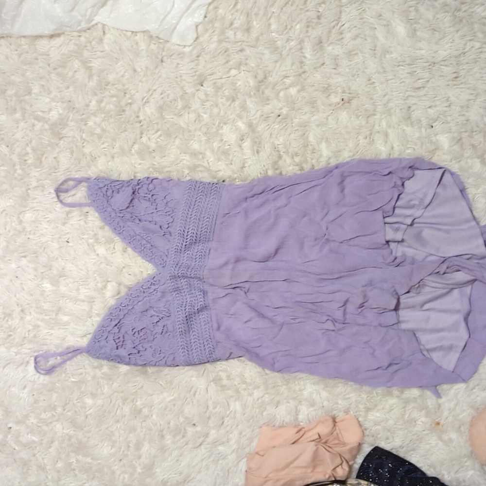 Purple romper rue 21 size L